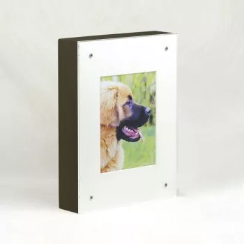 Bilderrahmenurne Holz rechteckig, versch. Farben und Größen